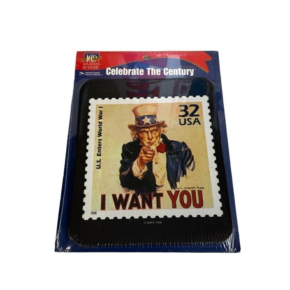 US Postal Service I Want You Celebrate the Century Mouse Pad Sealed Uncle Sam